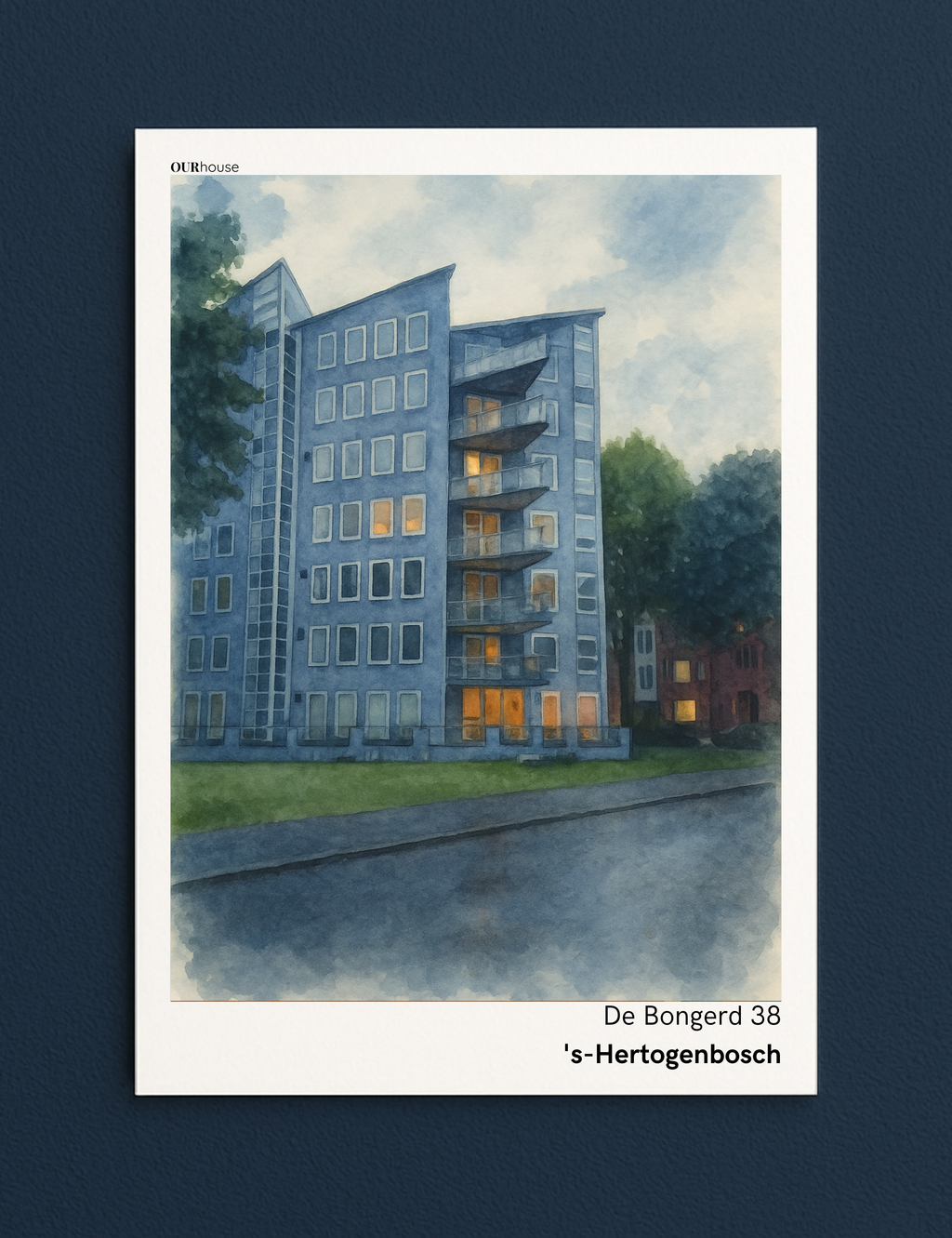 House - Urban Watercolor