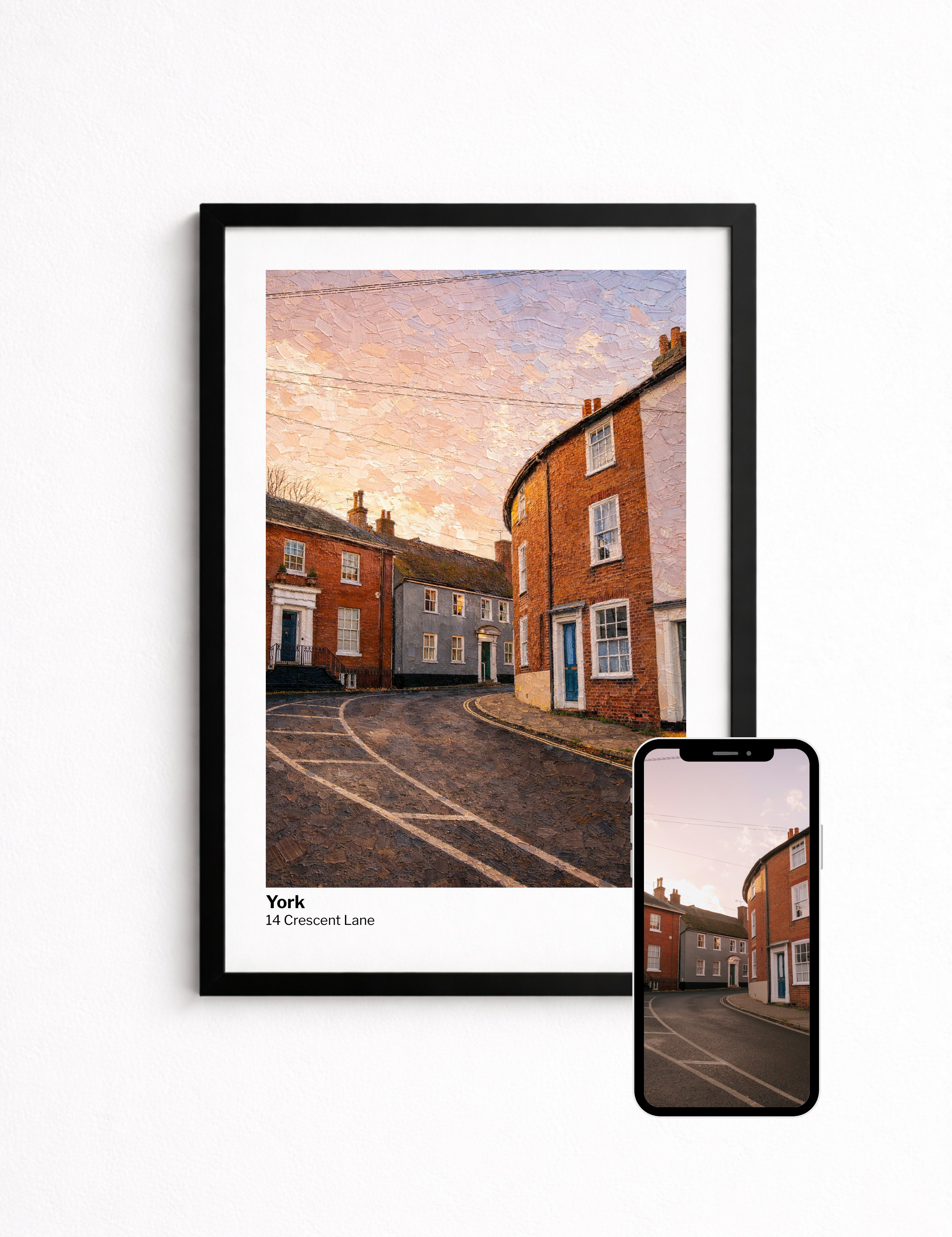 Personalized House Poster - Stylized Realism