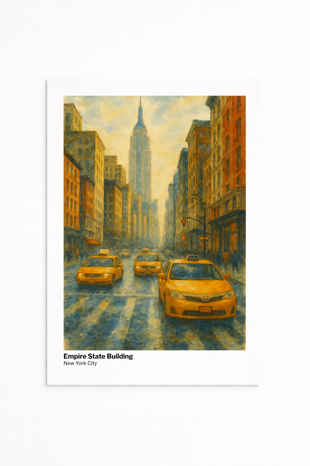 City Poster - Urban Watercolor