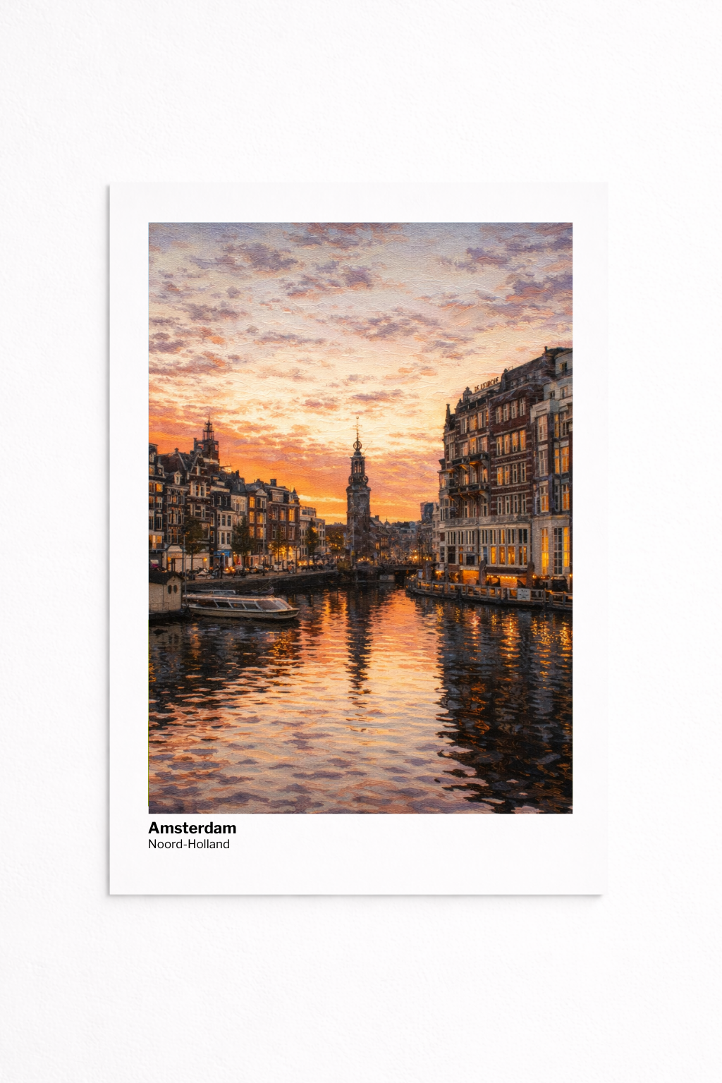 Personalized City Poster - Modern Oil Classic