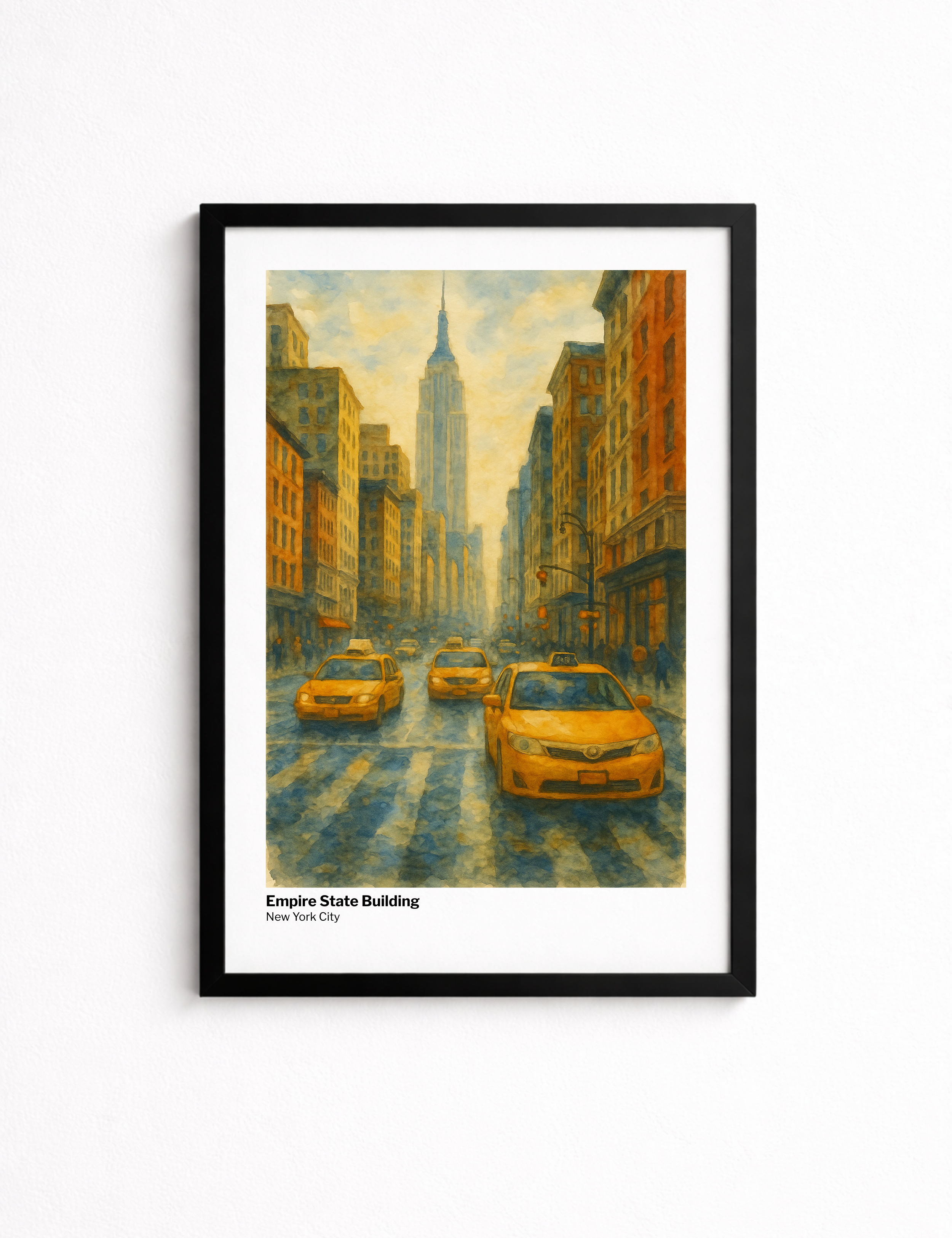 City Poster - Urban Watercolor