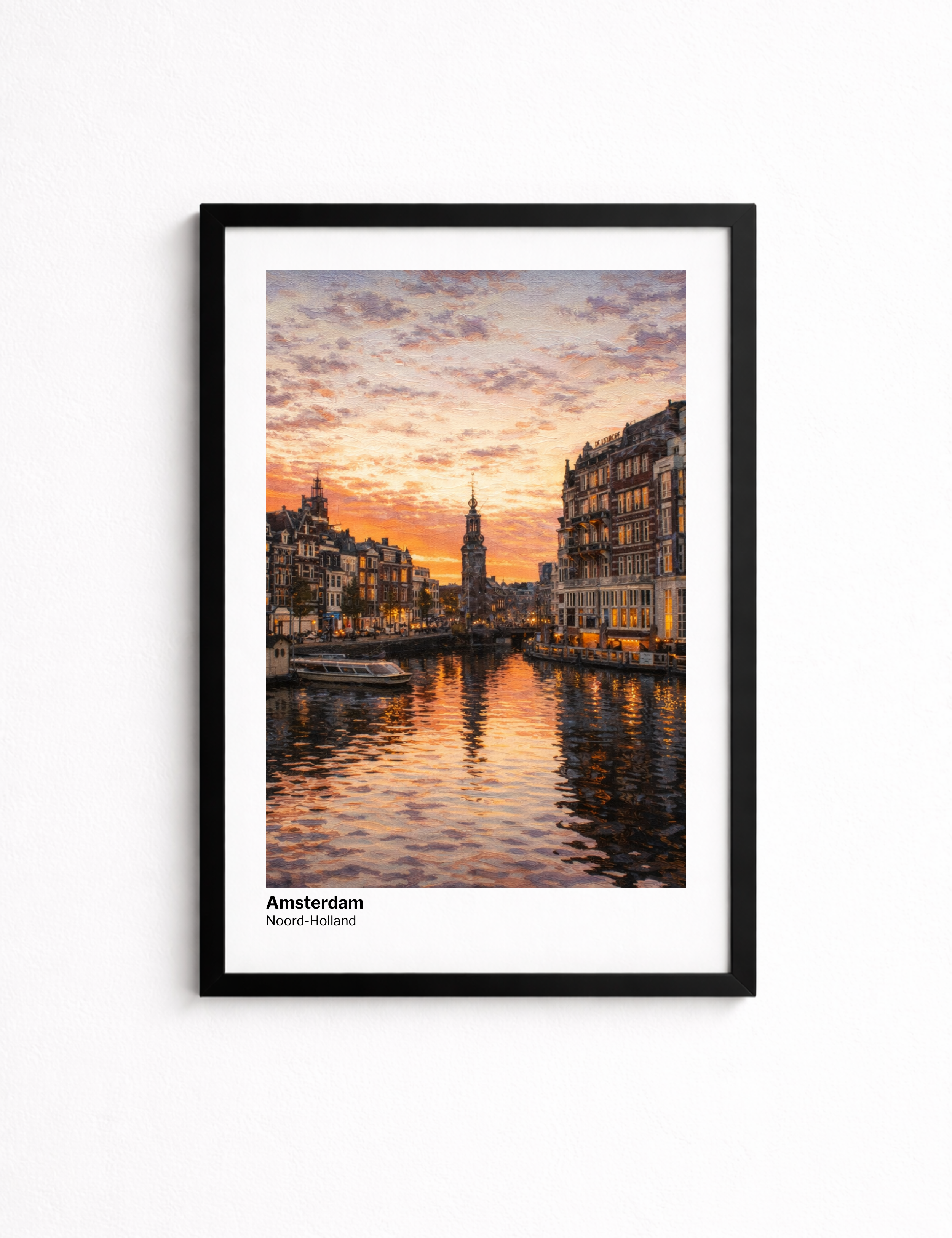 Personalized City Poster - Modern Oil Classic