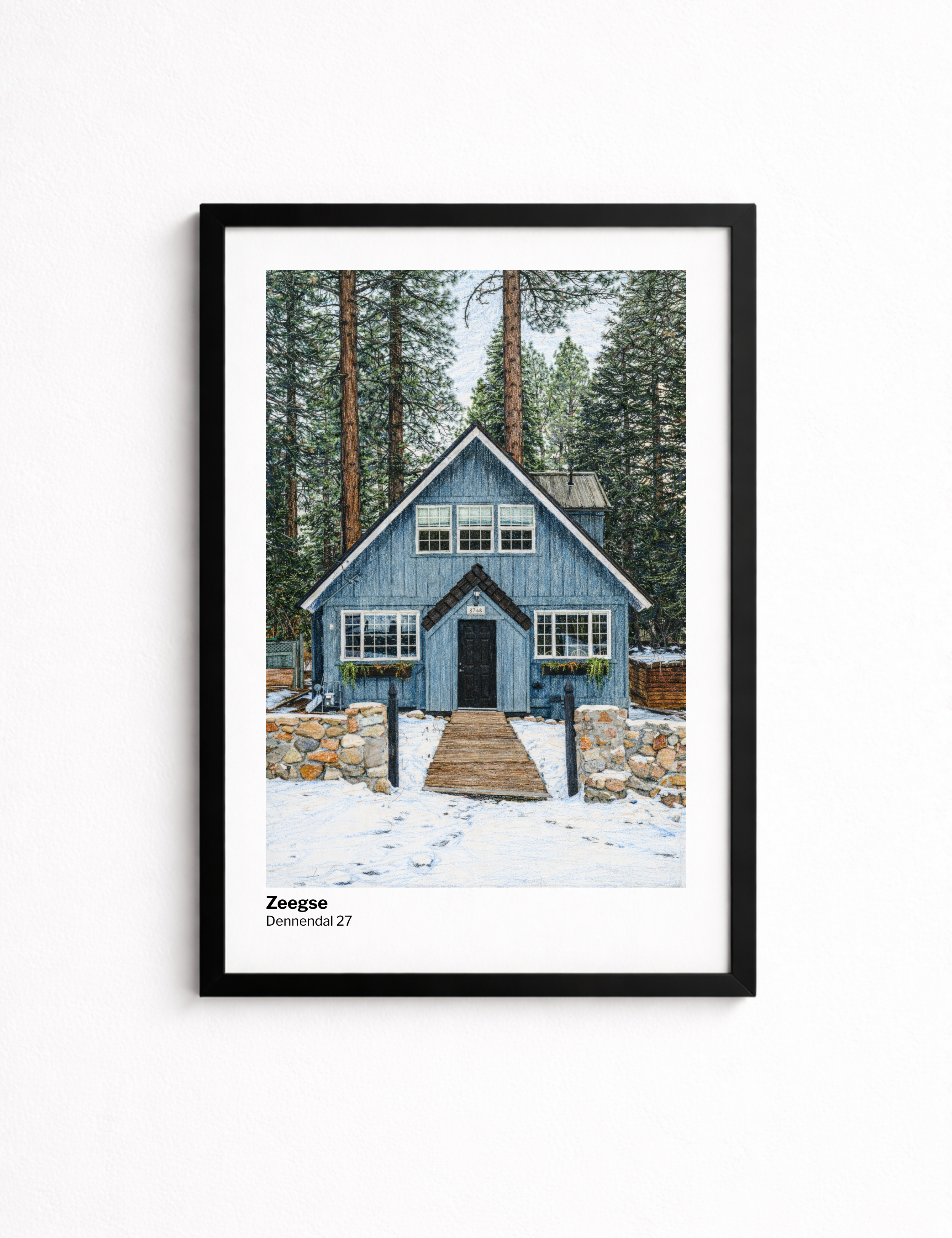 Personalized House Poster - Stylized Realism